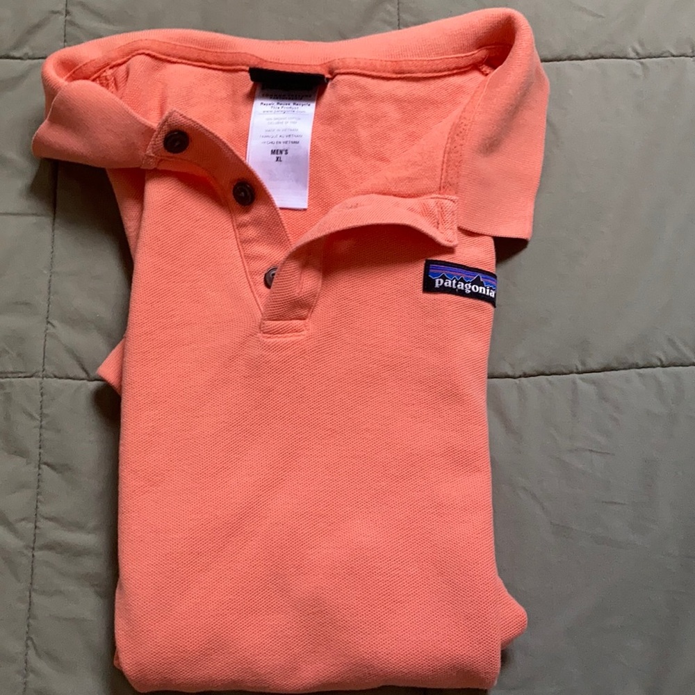 Men’s Patagonia Organic Cotton Polo Shirt Sz XL